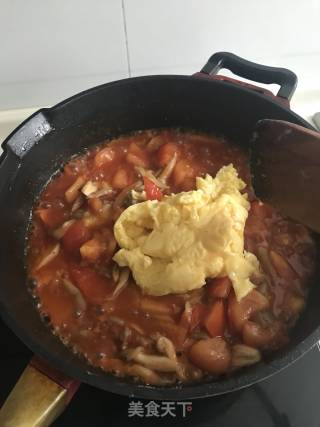 Marinated Noodles with Tomato and Egg recipe