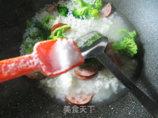 Pork Pork with Ham and Broccoli Rice recipe