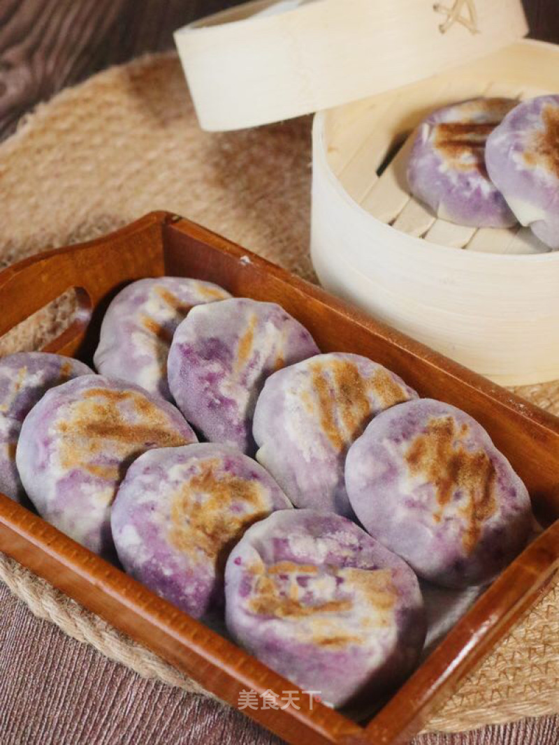 Popped Purple Potato Cake recipe
