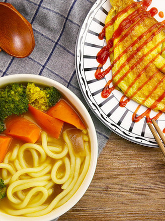 Super Fast Vegetable Curry Udon Noodles | Sun Cat Breakfast recipe