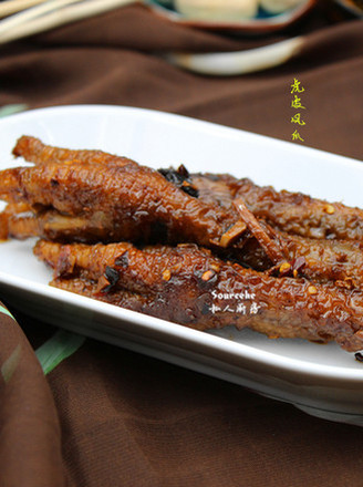 Steamed Chicken Feet with Tiger Skin recipe