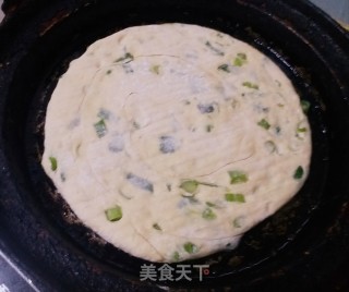 Baked Noodle Scallion Cake recipe