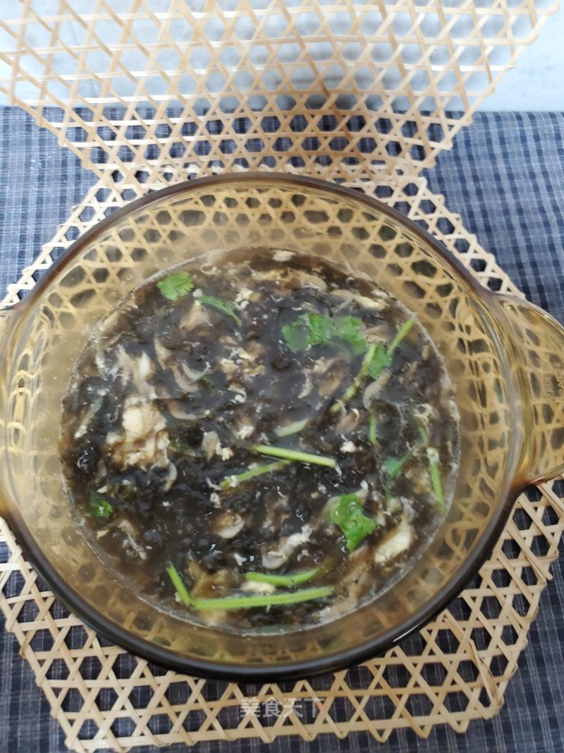 Shrimp Seaweed Egg Soup recipe
