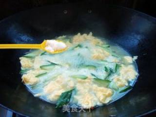 Cucumber and Egg Soup recipe