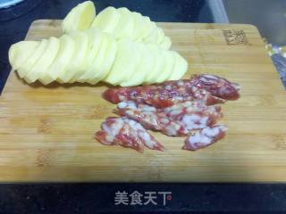 Steamed Potatoes with Sausage recipe