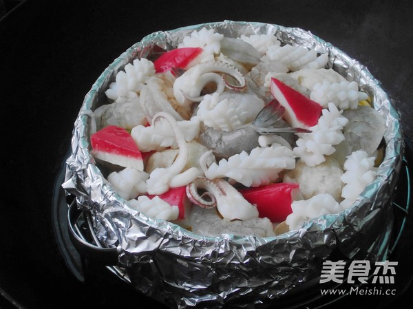 Steamed Seafood Tofu recipe