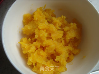 Sesame Sweet Potato Mashed with Tomato Sauce recipe