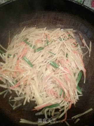 Garlic Potato Shreds recipe