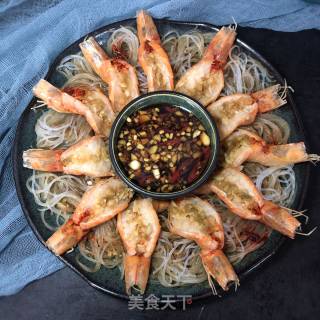 Steamed Shrimp with Garlic Vermicelli recipe