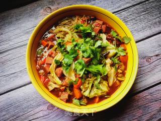 Stewed Vermicelli with Beef and Cabbage recipe