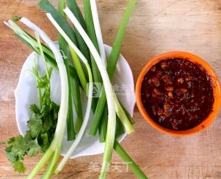 Green Onions with Mussels recipe