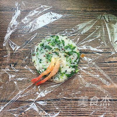 Quinoa Shepherd's Purse Shrimp Rice Ball recipe