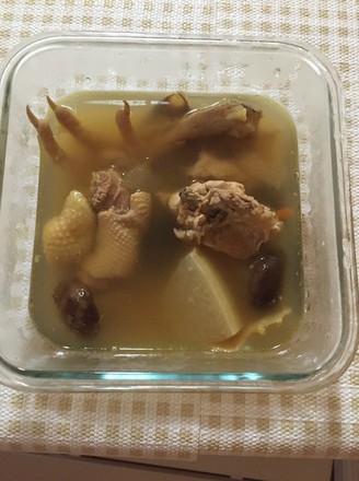 Stewed Chicken Soup with Winter Melon and Mushroom