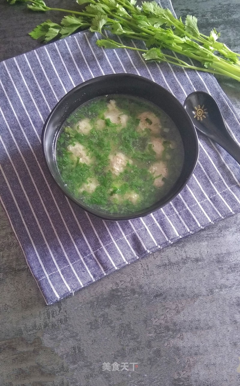 Parsley Meatball Soup recipe