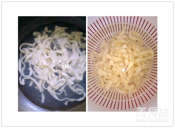 Noodles with Mushroom Minced Pork Sauce recipe