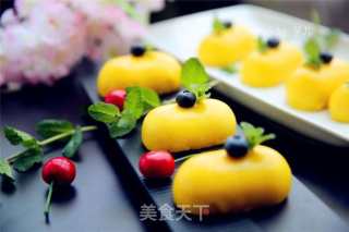 #the 4th Baking Contest and is Love to Eat Festival#mango Glazed Mousse Cake recipe