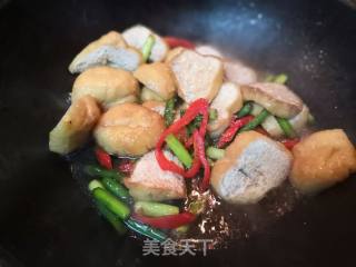Fried Tofu with Garlic Moss recipe