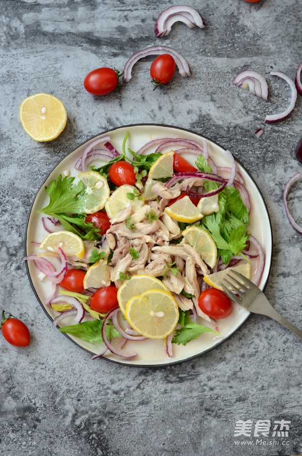 Lemon Chicken Salad with Red Wine Vinegar recipe