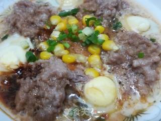 Steamed Meat Cake with Quail Eggs recipe