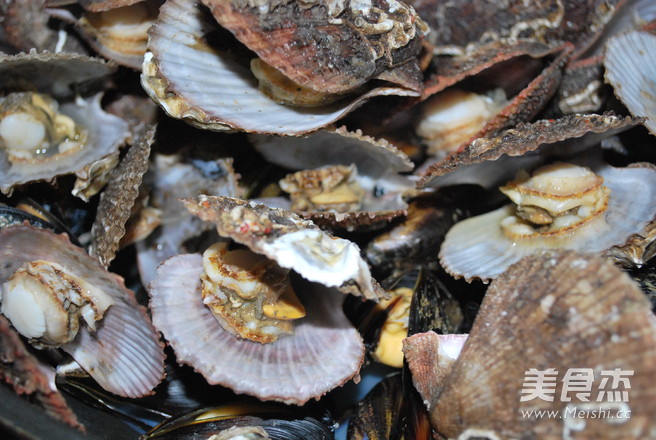 Dry Steamed Sea Rainbow and Scallops recipe