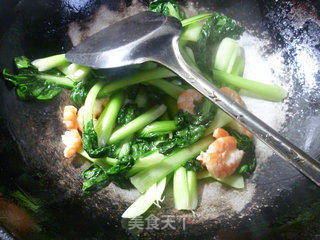 Stir-fried Shrimp with Bitter Vegetables recipe