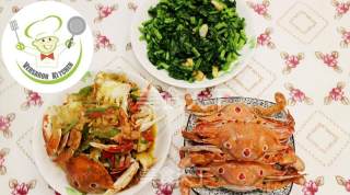 Spicy Fried King Crab recipe