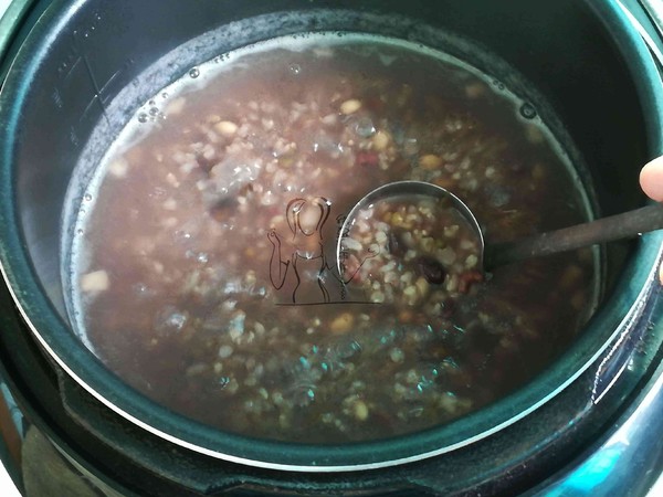 Five Bean Brown Rice Sweet Porridge recipe
