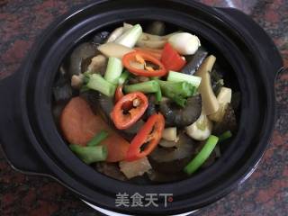 Braised Sea Cucumber with Pleurotus Eryngii recipe