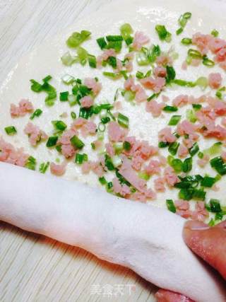 Mini Scallion Ham Hanami recipe