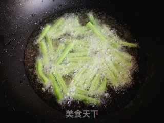 Fried Eggplant Strips with Long Beans recipe