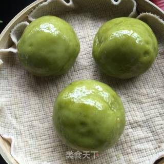 #春食野菜香# Meat Floss Egg Yolk Green Group recipe