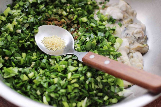 Oyster and Leek Dumplings recipe