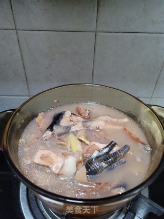 Poria Cocos Pork Ribs and Chicken Feet Soup recipe