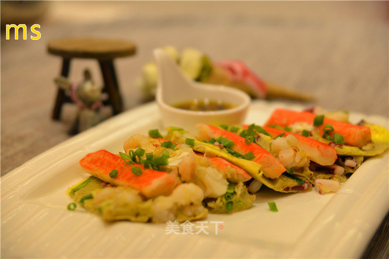 [diaosi Counterattack] Mansi Teaches You to Make Super Simple [pancake Shrimp] recipe