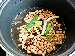 Marinated Peanuts Mixed with Edamame recipe