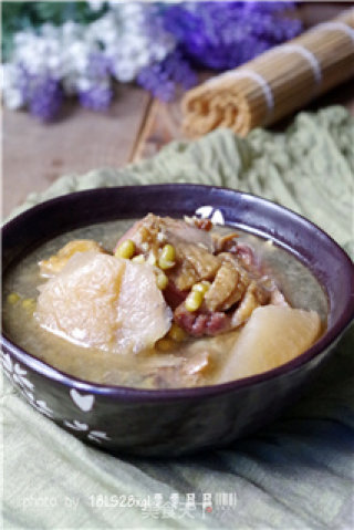 Sour Radish and Cured Duck and Mung Bean Pot recipe