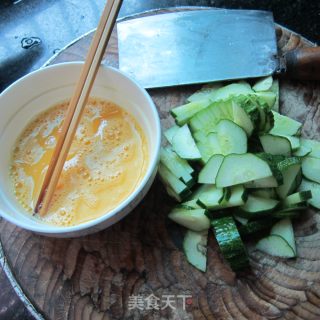 Cucumber Scrambled Eggs recipe