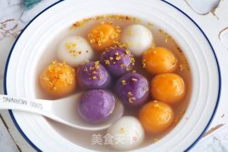 Colorful Glutinous Rice Balls recipe