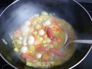 Pasta in Curry Stew recipe