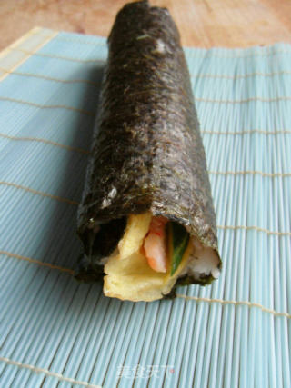 Shrimp Sushi (rice with Seaweed) recipe