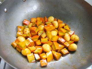 Different Delicacy-pumpkin with Quail Eggs recipe