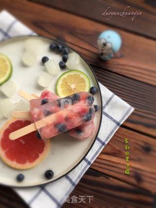 Colorful Fruit Popsicles recipe