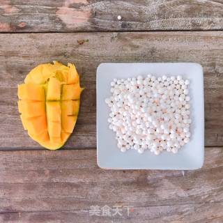 A Glass of Mango Sago After Summer Afternoon recipe