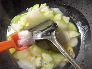 Zucchini Egg Rice Cake Soup recipe