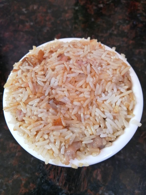 Simple and Delicious~~ Fried Rice with Minced Meat recipe