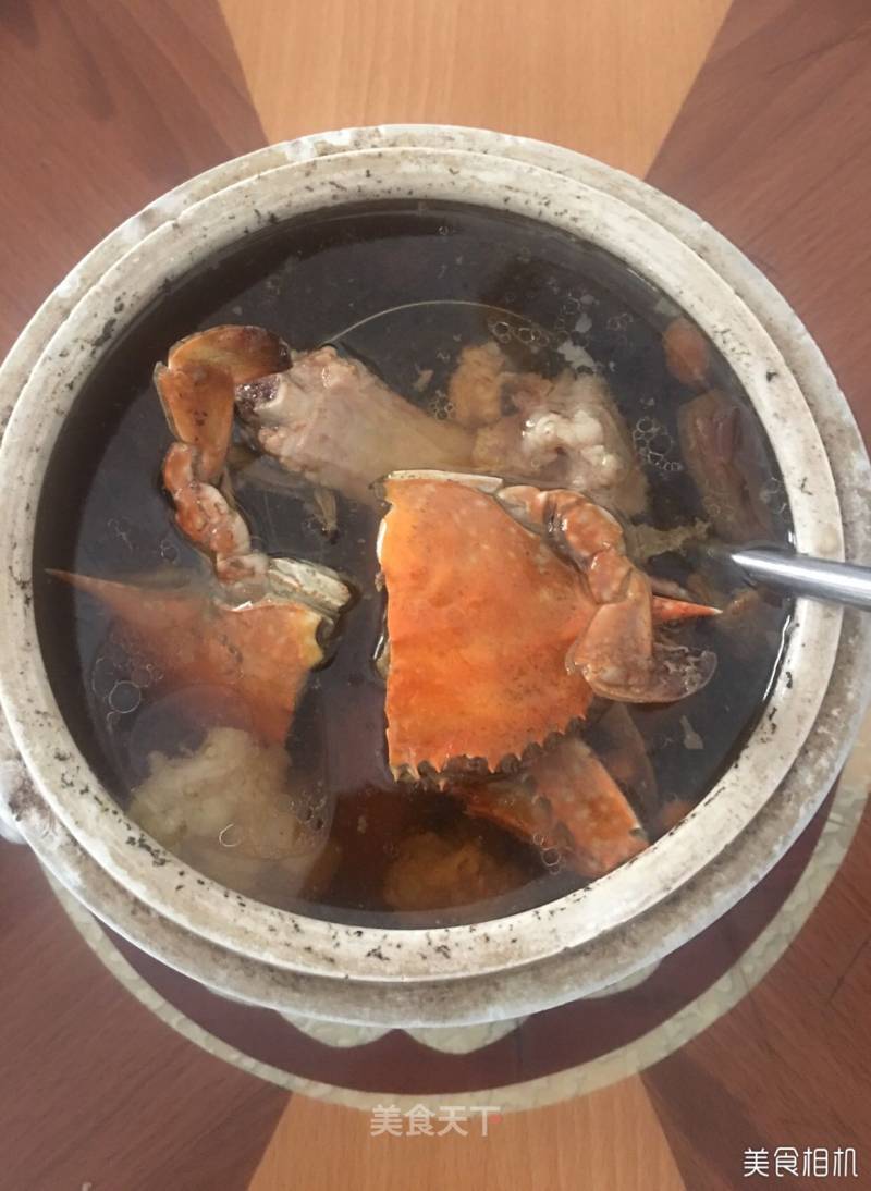 Braised Matsutake with Spare Ribs and Crab Soup recipe