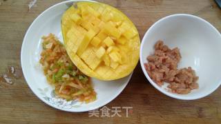 Mango Pork Omelet Rice recipe