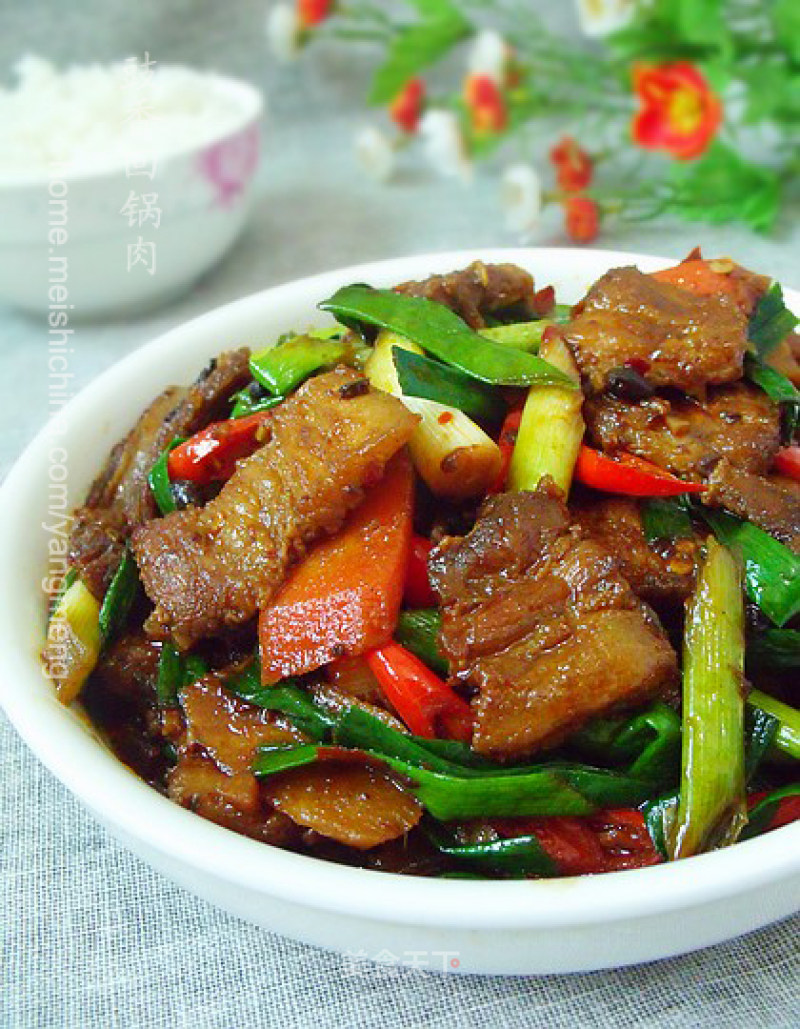 Twice-cooked Pork with Black Soy Sauce recipe