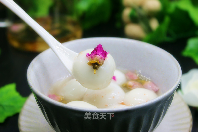 Rose Tea Glutinous Rice Balls recipe