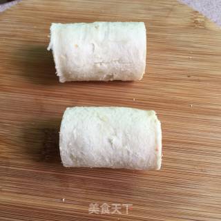 Pork Floss Banana Toast Roll recipe